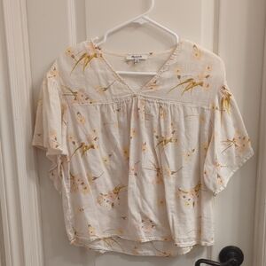 Sweet Madewell Flutter-Sleeve Top